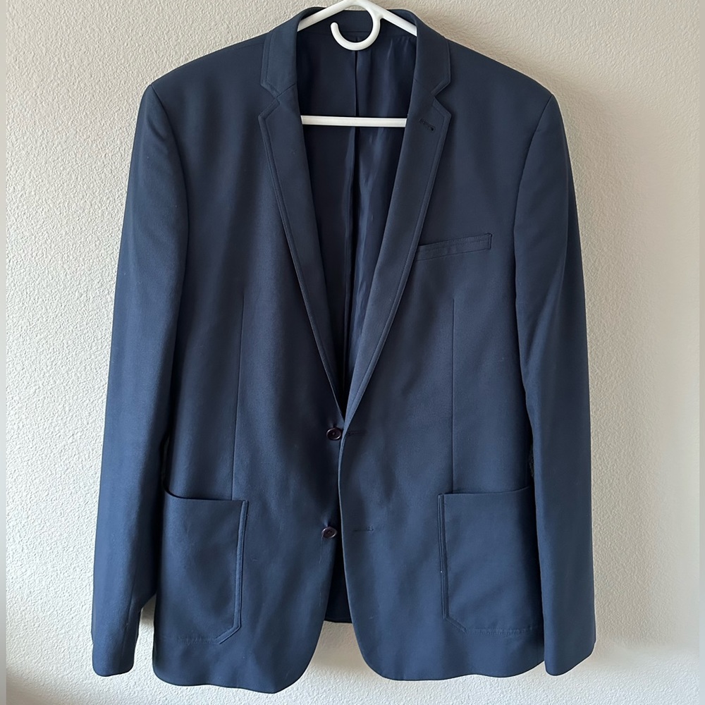 ASOS Blue Navy Blazer 42 Long